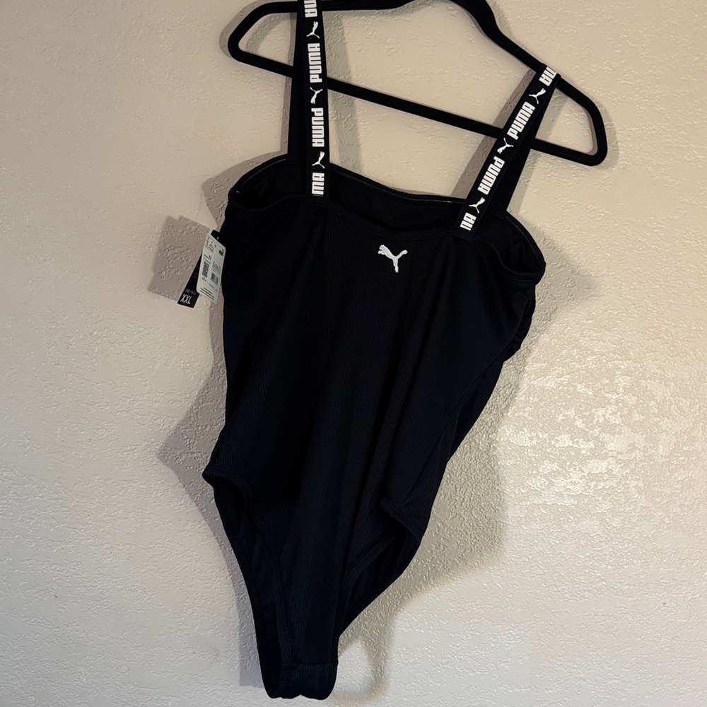 PUMA Black Plus Size One Piece Swimsuit
